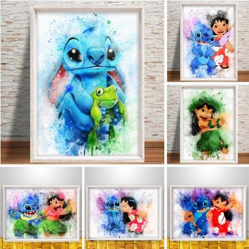 Disney Lilo & Stitch Diamond Embroidery Full Square Drill Diamond Painting Cartoons Anime Cross Stitch Kits Mosaic Home Decor