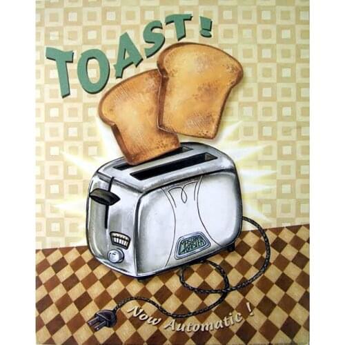 Full Square Round Drill Diamond Painting Embroidery Bread 5D DIY Diamant Painting Cross Stitch Decor Christmas Gift