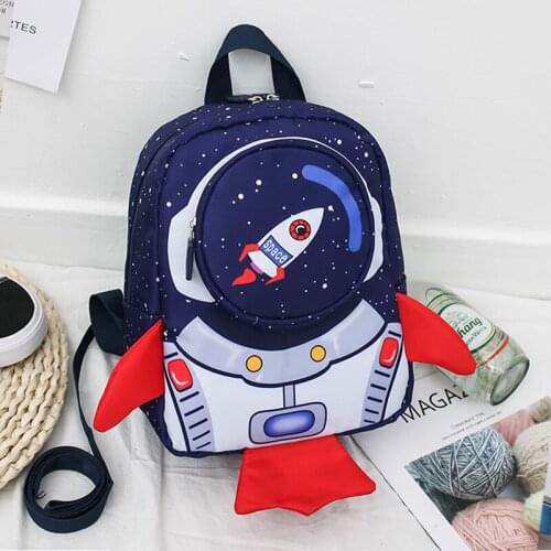 Kids Backpack Cartoon Rocket Waterproof Kindergarten School Bags For Girls Boys Children Schoolbag Lightweight Mochila Escolar