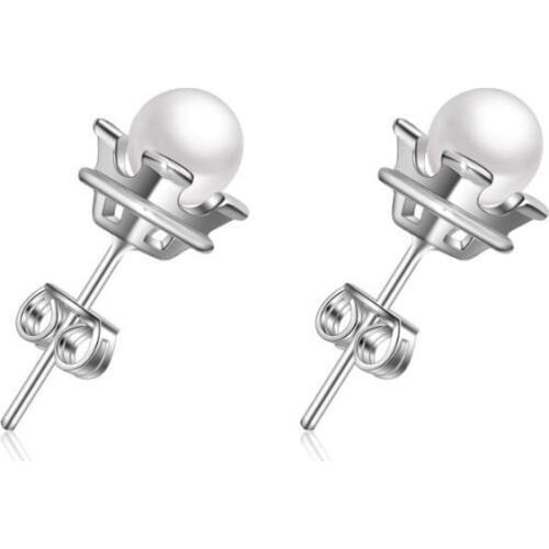 Everoyal Fashion Lady Silver 925 Earrings For Women Jewelry Trendy Pearl Stud Earrings Accessories For Female Christmas Gift