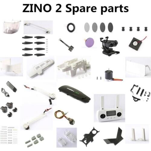 Hubsan ZINO2 ZINO 2 RC drone Spare parts motor arm blade ESC shell foot Flat Cable Remote control Charging line