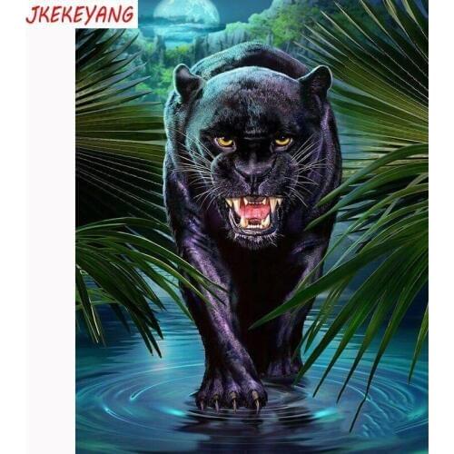 Wall Art Pictures 5D Diy diamond painting Black panther Diamond Mosaic sale Rhinestone Embroidery cross stitch Y3436