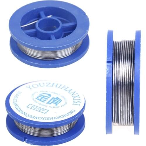 HUXUAN New 0.8mm Solder Wire Reel Rosin Core Solder Soldering Welding Iron Wire Reel Welding Practice Flux 1PC