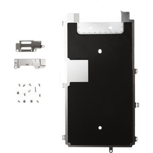 Metal Shield LCD Screen Plate Frame Part + Ear Speaker and Home Button Brackets + Full Set Screws for iPhone 6S 6s plus