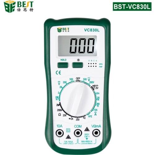 BST-VC830L Multifunction Digital Multimeter Capacitor Resistance Inductance Measuring instrument Electrician Universal Tester