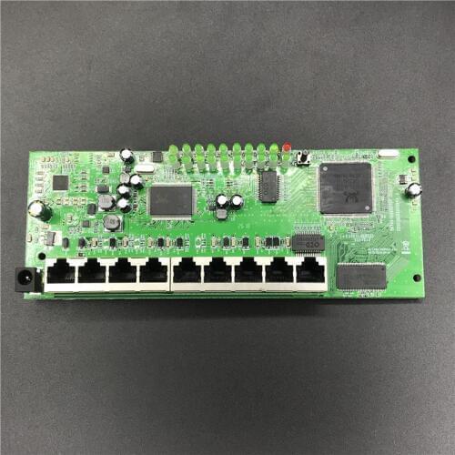 OEM 9 port POE router module manufacturer t sell full Gigabit 10/100/1000M POE 48V2A router modules OEM wired router module