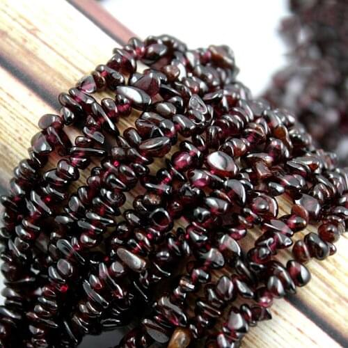 Natural Dark Red Garnet Stone Round Loose Spacer Beads For Fashion Jewelry Making DIY Bracelet Necklace Material 16" Strand