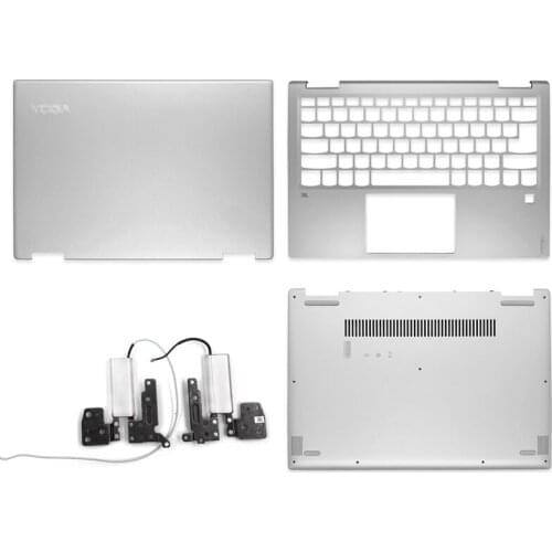 NEW Lcd Back Cover/Palmrest/Bottom Case/Hinges For Lenovo Yoga 720-13 720-13IKB Laptop Rear Lid Top Back Cover Silver