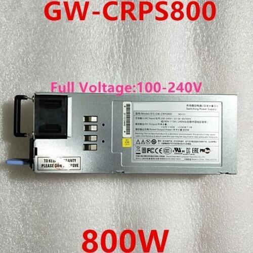 New PSU For Great Wall NF5270M4M5 SA5212M4 5212M4 5280M4 800W Power Supply GW-CRPS800