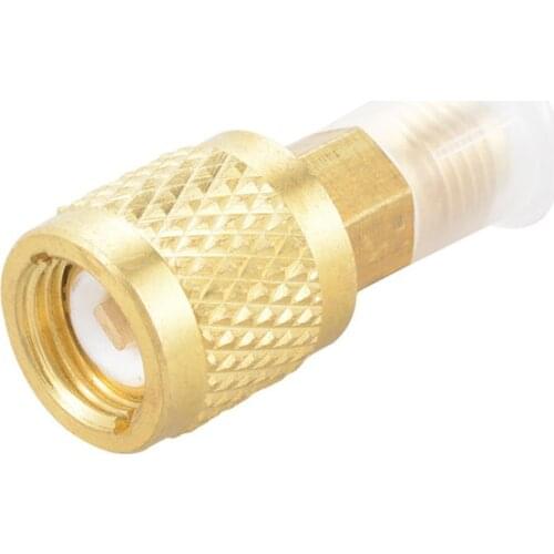 New R410a Brass Adapter Joints 1/4" Male To 5/16" Female Charging Hose To Pump