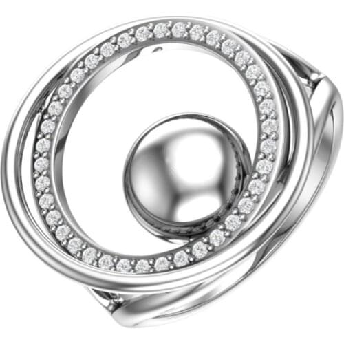POKROVSKY Rings With Cubic Zirkonia For Women