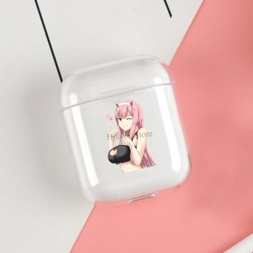ZeroTwo Kitty Clear Cases For Apple Airpods 1 2 Earphone Bluetooth Wireless Cover For Airpods 2 1 Coque