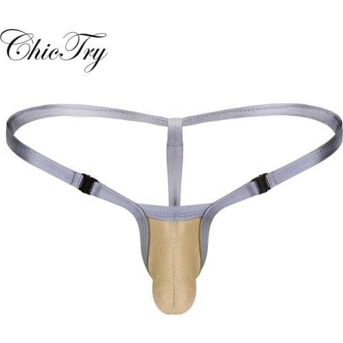 Sexy Mens Lingerie Panties Low Rise Jockstraps Open Back Bikini Thongs G-string Underwear Sexy Gay Male Nightwear Underpants