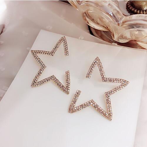 S925 silver needle Good quality Wholesale 2019 New Arrival statement big star Earrings Factory Price earring wholesale