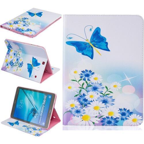 TAB S2 9.7 T810 tablet Case Stand Folding PU Leather Cover Case for Samsung Galaxy Tab S2 9.7 T815 T810 Tablet+Screen Protector