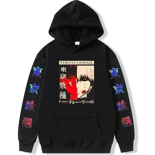 Tokyo Ghoul Anime Manga Hoodie Kaneki Ken Printed Men/women Hoodie Long Sleeve Sweatshirt harajuku anime hoodie