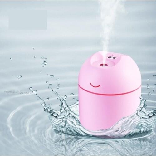 220ML Ultrasonic Mini Air Humidifier Humidify Cup Home Car USB Fogger Mist Maker with LED Night Lamp Humidifier Humidificador