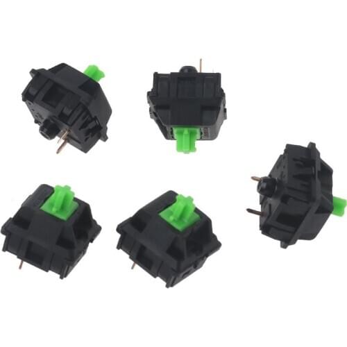 5Pcs Greetech Green Switches Axis for Razer Gaming Mechanical Keyboard for Cherry MX 3pin Switch LX9B
