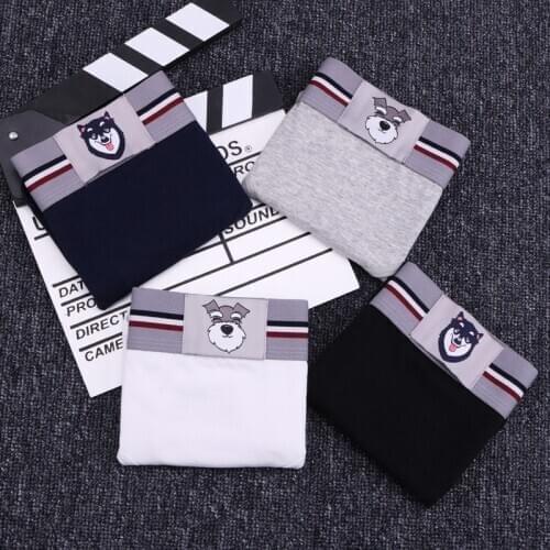 1pcs Women Neutral Cotton Shorts Underpants Tomboy Tran Cartoon Mid-waisted Underwear Boxer Les Lesbian Boyshort Panties