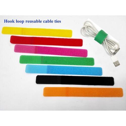 240pcs Wholesale ties 20*180mm Nylon Reusable Cable Ties back to back organize cable management fastener nylon ties stap wrap