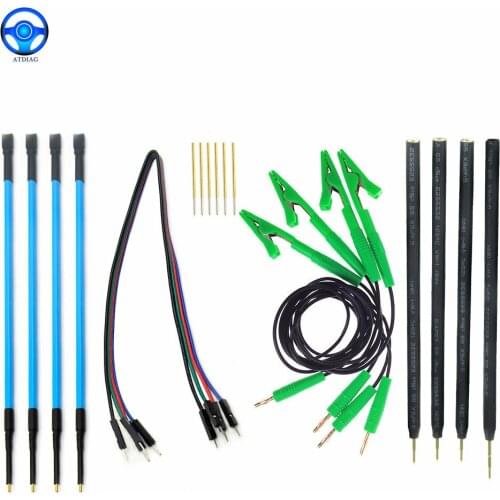 4pcs/Set OBD II Scanner Probe Pens For ECU Board With Connect Cable Replacement LED BDM FRAME