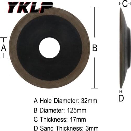 5" 125mm Diamond Grinding Wheel Sharpener Grinder Disc for Carbide Metal Cutter
