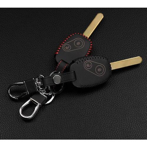 Car-covers genuine leather car cover case style key chain ring for Honda CR-V Civic Fit Freed Step WGN 2 buttons remote control
