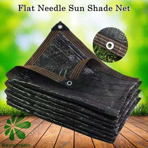 HDPE Anti-UV Black Flat Needle Sunshade Net Greenhouse Succulent Plant Sunshade Sail Outdoor Swimming Pool Sun Shelter Awning