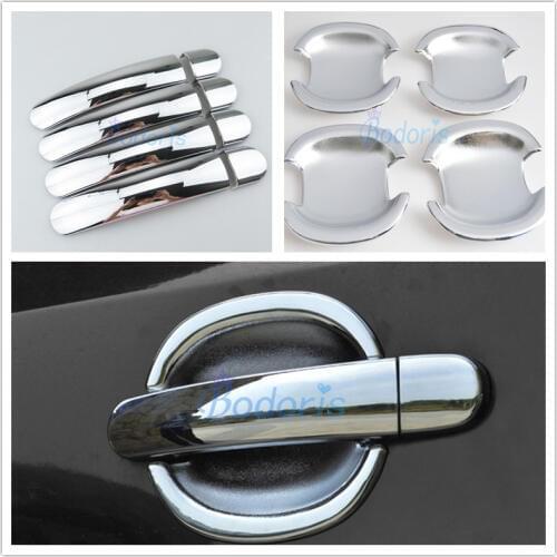 Chrome Car Styling Door Handle Cover Bowl Insert Trim 2009 2010 2011 2012 2013 2014 2015 For Volkswagen VW Tiguan Accessories