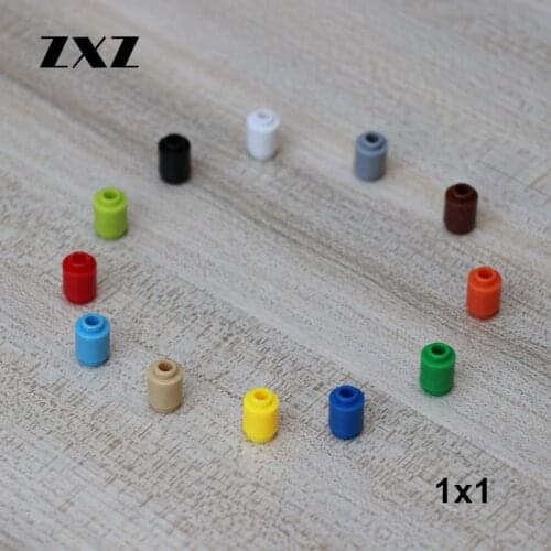 100 pieces Round Blocks Brick Round 1 x 1 Open Stud MOC City Building Blocks Sets Accessories Parts 3062 Kids Technical Friends