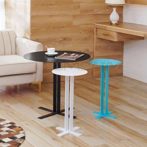 Creative wrought iron coffee table mini modern minimalist small round table nordic sofa coffee table light luxury table