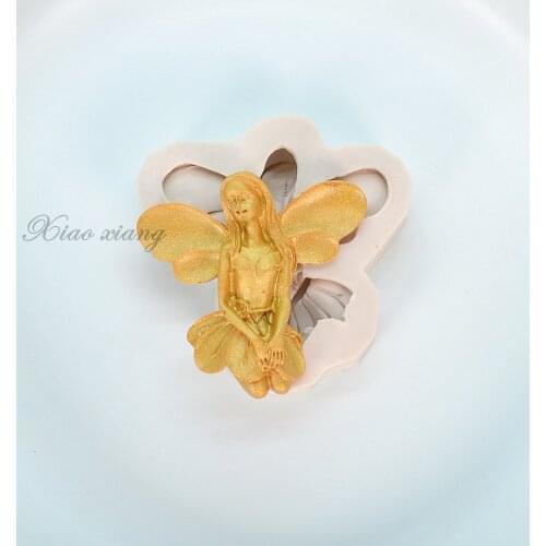 Angel Wings Silicone Mold Fondant Cake Decorating Tools DIY Cupcake Topper Chocolate Gumpaste Molds Sugarcraft Candy Moulds M659