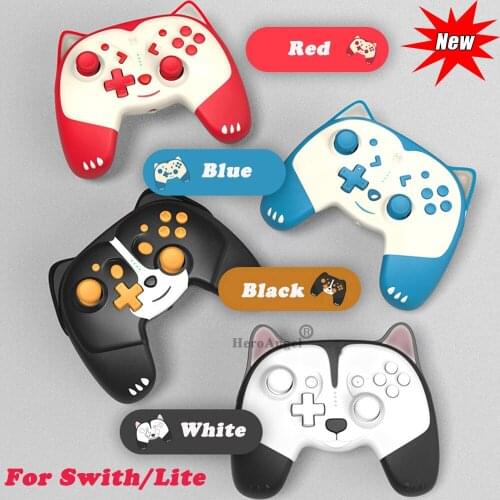 New Cute Wireless Controller Gamepad for Nintendo Switch Game Joystick Console Voice Wake Up Game Handle for Switch Lite