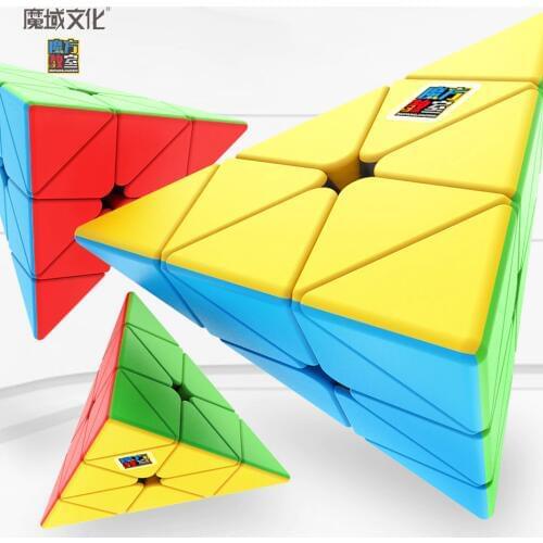 MoYu Cubing Classroom Meilong 3x3x3 JinZiTa Pyramid Magic Cubes Professional Puzzle Cubes Education Toys For Kids