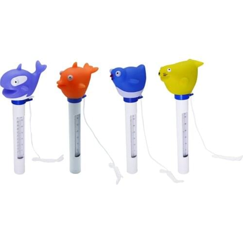 PVC Floating Thermometer For Hot Tub Spa Jacuzzis Aquariums - Cartoon Animal Designed High-precision Water Thermometer