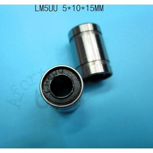 LM5UU bearing 5x10x15(mm) free shipping 10pcs/lot LM5UU 5mm Linear Ball Bearing Bushing 5mmx10mmx15mm for 3d printer parts