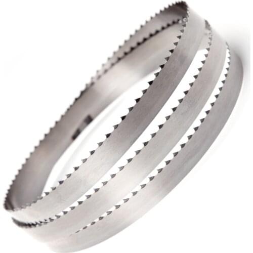 3pcs/box 1200-3175mm 16x0.56mm Food Bone Cutting Machine Band Saw Blade for Frozen Fish Meat Bone Beef Lamb Chops Bandsaw Blade