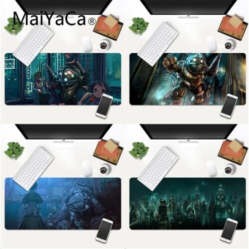 Your Own Mats BioShock Anti-Slip Durable Rubber Computermats Gaming Mouse Pad Large Deak Mat 700x300mm for overwatch/cs go