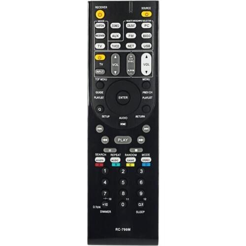 Remote Control for Onkyo RC-799M HT-R391 HT-R558 HT-R590 HT-R591 HT-S5500 RC-834M RC-737M RC-812M RC-801M RC-803M