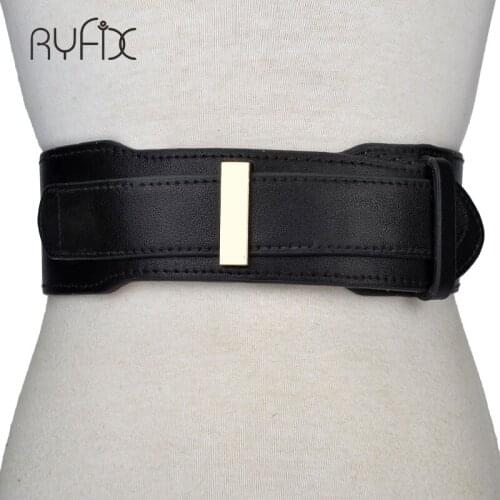 Fashion Brand Belts for Women Leather Belt for Dress Ladies Leather Western Waistband Elastic Strap Punk Wide Belt GB26