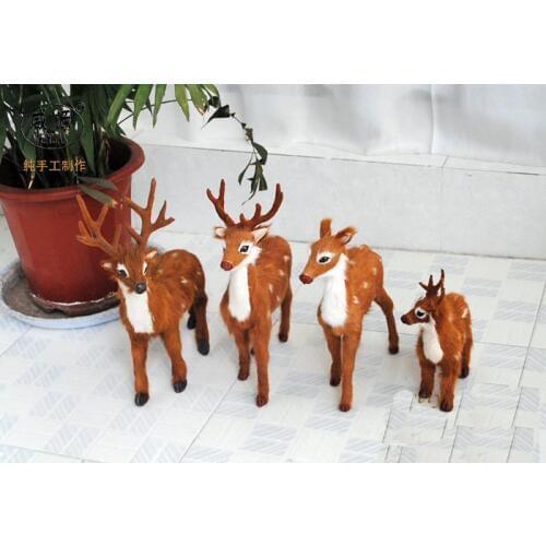 Manual simulation of animal milu deer child gift cute toy emulational mini vivid toy