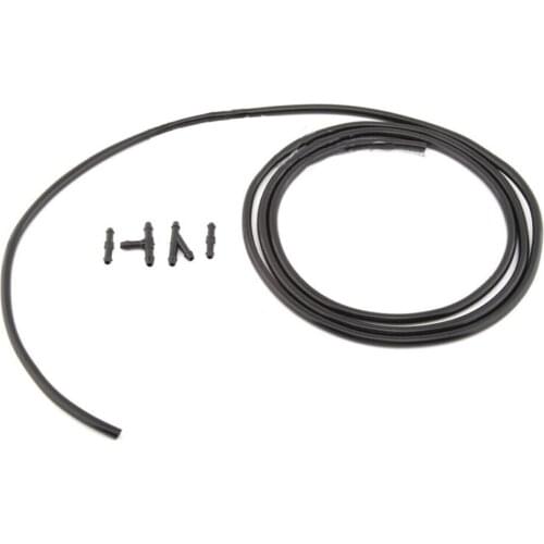 For Windscreen Washer Jet Pump Nozzles Wiper Washer Hose Pipe+Connectors 6.5ft For Mostly Windscreen Washer Jet Pumps/ Washer