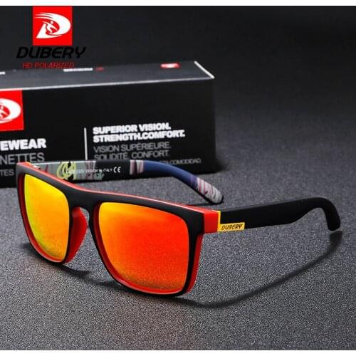 DUBERY High Quality Sunglasses Men Women Polarized UV400 Trendy Outdoor Shades Sunglass Driving Hot Fashion Sun Glasses With Box
