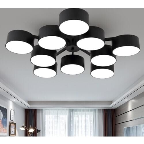 Modern square rectangle rustic flush mount ceiling lights decorative ceiling lights AC85-265V living room bedroom Living Room