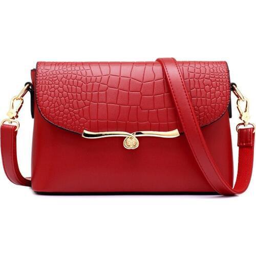 Fashion Women Shoulder Bag Crocodile Pattern PU Leather Handbag Female Envelope Clutch Messenger Bag