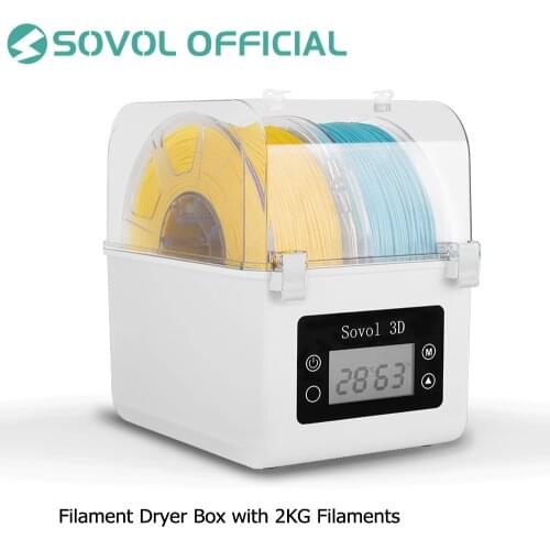 Sovol Filament Dryer Box Heating Drying Filaments Storage Box With 2KG Filaments 2-inch Touch Screen Keeping Filament Dry