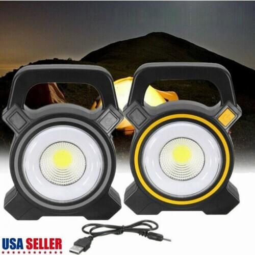 Brand Solar Light USB Rechargeable 30W COB LED Flood Light Portable Outdoor For Emergency Maintenance Clearance