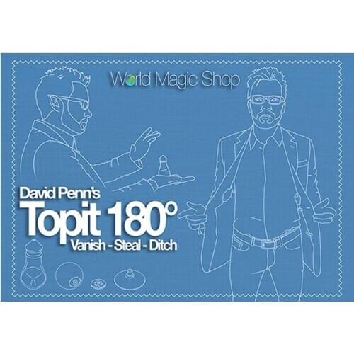 Topit 180 Gimmick and Online Instructions by David Penn - Magic Tricks,Close Up Magic,Illusion,Vanishing Gimmick Stage Magia