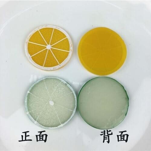 Toye kitchen Simulation Yellow Green Orange Cutting Slice Fruit Diy Toy Food Play House Toy Childrens Kitchen Decorate