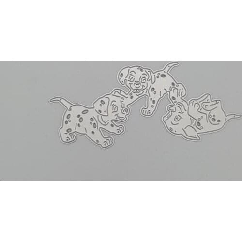 Pups playing Metal Cutting Dies Stencils for DIY Scrapbooking photo album Decorative Embossing DIY Paper Cards